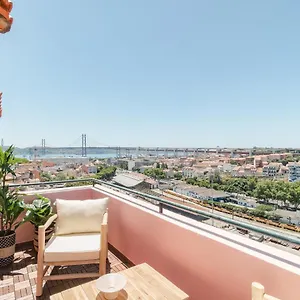 Casa Boma - Unique With Private Balcony And Panoramic Bridge View - Alcantara Iv Lisbon